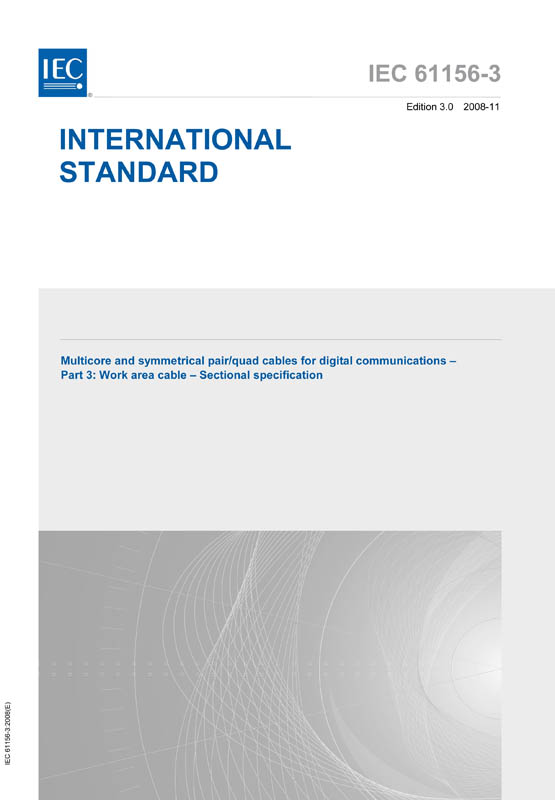 Cover IEC 61156-3:2008